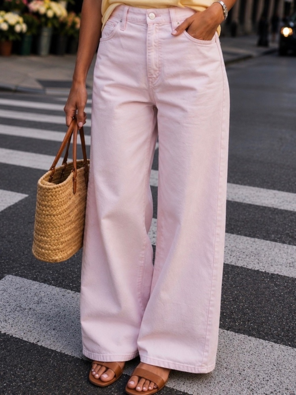 Gap High Waisted Light Pink Jeans